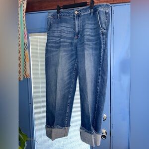 Kancan cropped trouser jeans